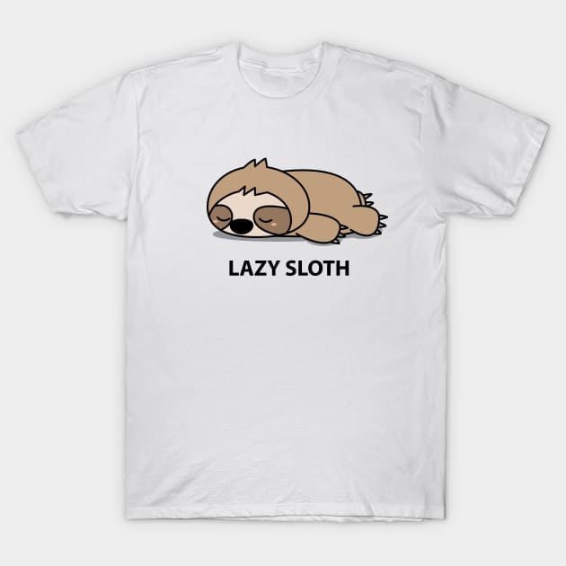 Lazy Sloth T-Shirt by BlindVibes